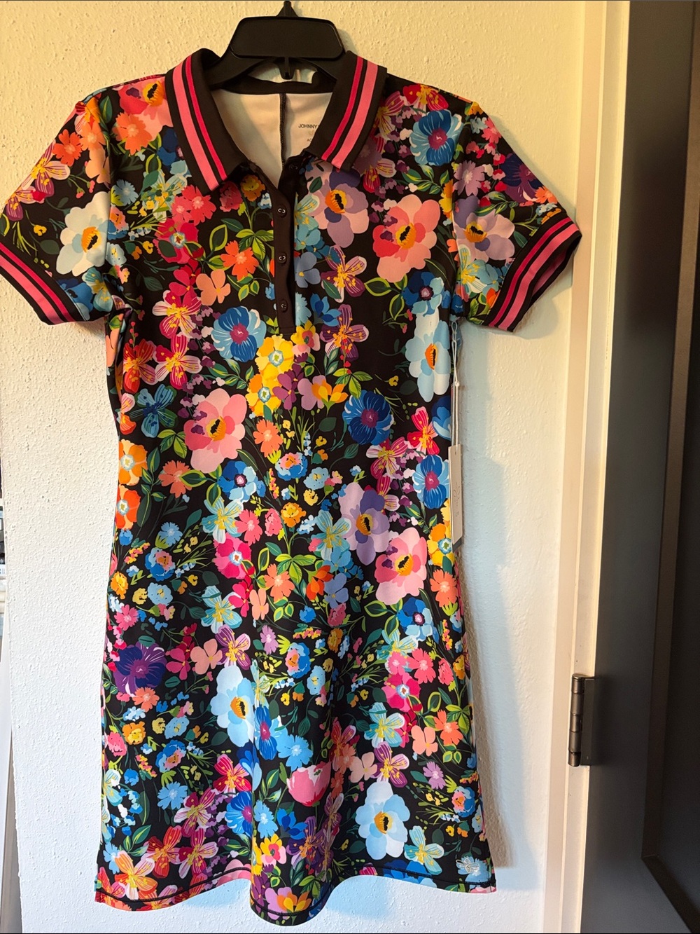 NWT Johnny Was Bee Active Polo Tennis Dress Wild Bloom